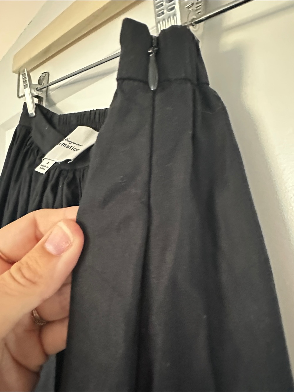 Reformation Black Midi Skirt and Top - Picture 7 of 10